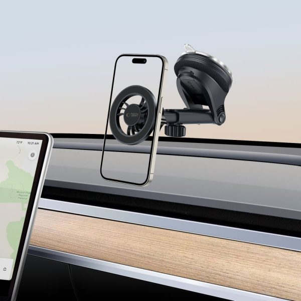 TECH-PROTECT N56 MAGNETIC MAGSAFE DASHBOARD & VENT CAR MOUNT BLACK - Image 9