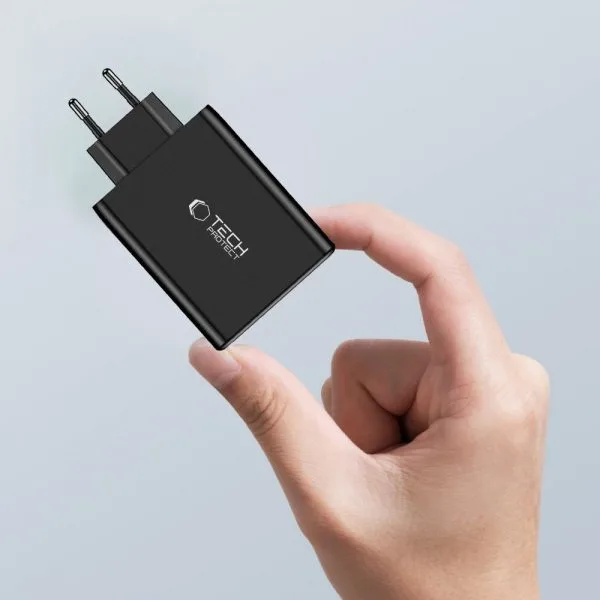 Φορτιστής Τοίχου Tech-Protect NC100W-GAN PD 100W 4 Θυρών USB-C / USB-A Μαύρος - Image 5