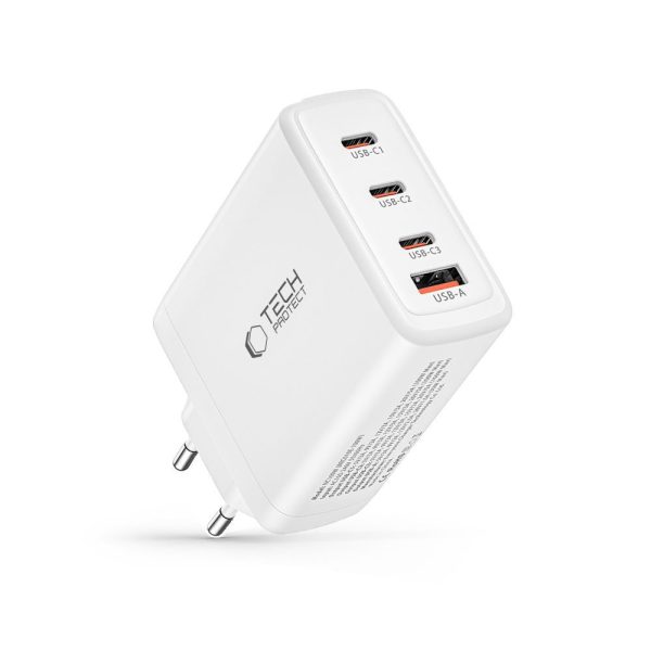 TECH-PROTECT NC100W-GAN 4-PORT NETWORK CHARGER PD100W/QC3.0 WHITE - Image 6