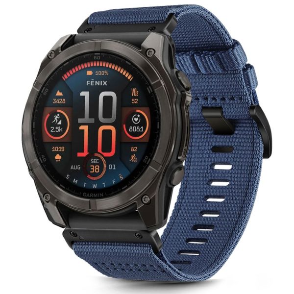 TECH-PROTECT NYLON CLASSIC GARMIN FENIX 5 / 6 / 6 PRO / 7 / 8 (47 MM) / E NAVY BLUE - Image 3