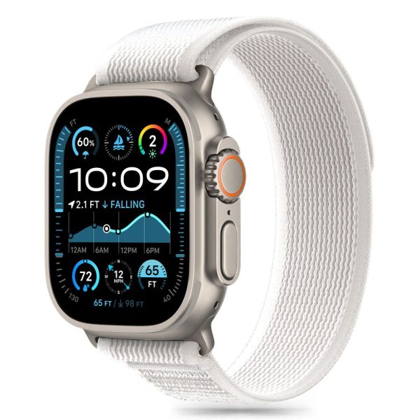 TECH-PROTECT NYLON STRIPE APPLE WATCH 6 / 7 / 8 / 9 / 10 / SE / ULTRA 1 / 2 (44 / 45 / 46 / 49 MM) CRAYON GREY - Image 2