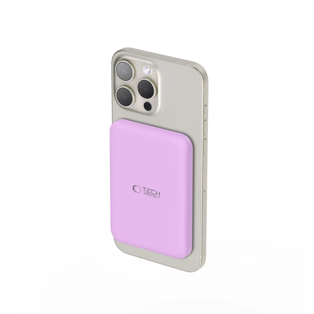 Power Bank MagSafe Tech-Protect PB10 LifeMag 5000mAh Lilac - Image 2