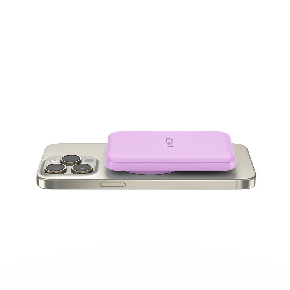 Power Bank MagSafe Tech-Protect PB10 LifeMag 5000mAh Lilac - Image 3