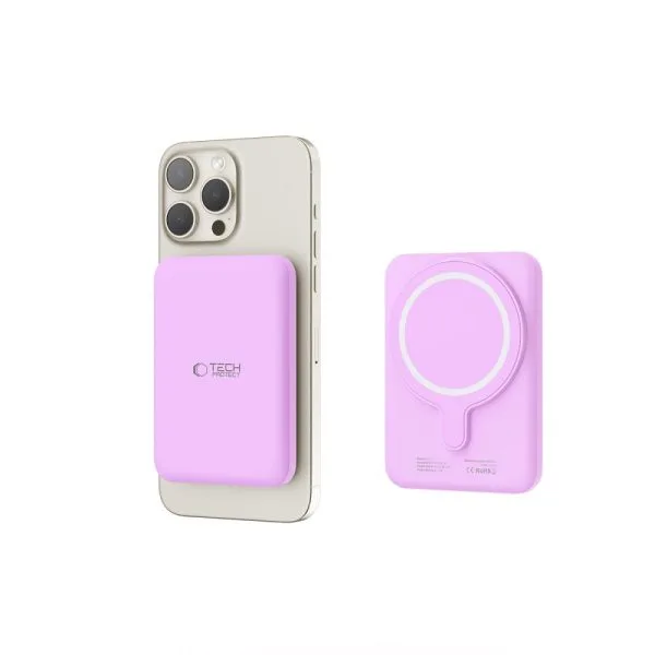 Power Bank MagSafe Tech-Protect PB10 LifeMag 5000mAh Lilac - Image 5
