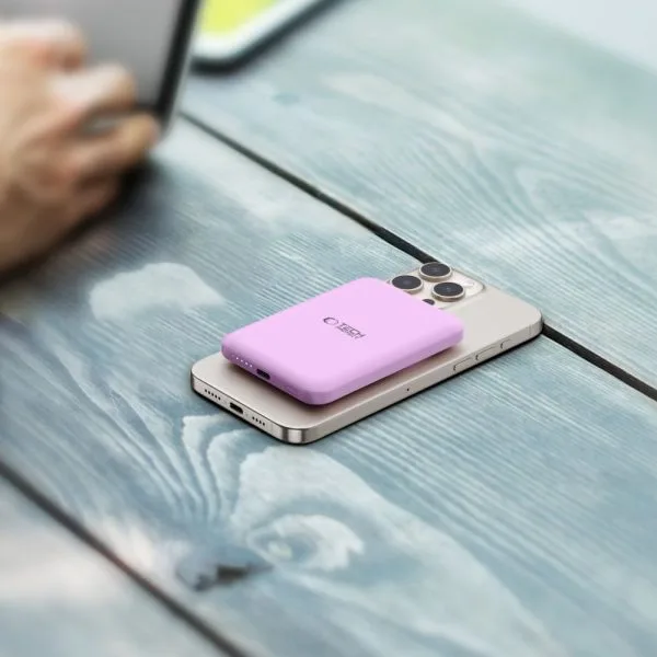 Power Bank MagSafe Tech-Protect PB10 LifeMag 5000mAh Lilac - Image 9
