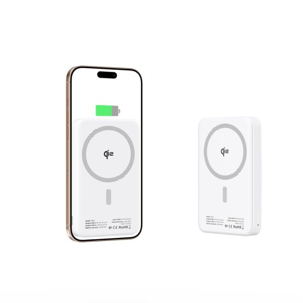 TECH-PROTECT PB24 LIFEMAG QI2 MAGSAFE POWER BANK 10000MAH WHITE - Image 5