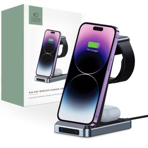 TECH-PROTECT QI15W-A26 3IN1 WIRELESS CHARGER BLACK