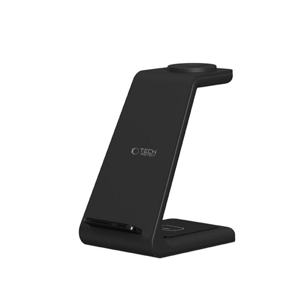 TECH-PROTECT QI15W-A36 3IN1 WIRELESS CHARGER FOR APPLE BLACK - Image 3