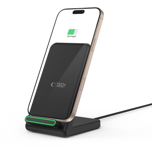 TECH-PROTECT QI15W-A40 WIRELESS CHARGER BLACK - Image 7