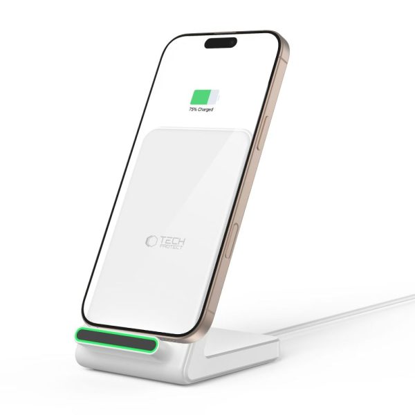 TECH-PROTECT QI15W-A40 WIRELESS CHARGER WHITE - Image 7