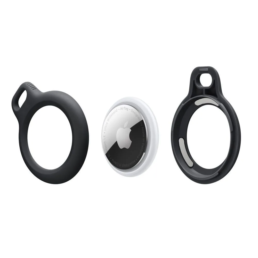 Θήκη Μπρελόκ με Λουράκι Apple AirTag 1 / 2 Tech-Protect Rough Chain Μαύρη - Image 3