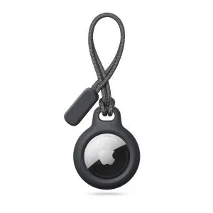 Θήκη μπρελόκ Apple AirTag Tech-Protect Rough Chain Μαύρη με λουράκι