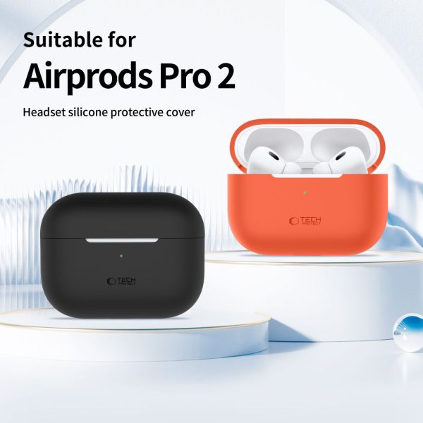 TECH-PROTECT SILICONE APPLE AIRPODS PRO 1 / 2 DUSTY PINK - Image 3