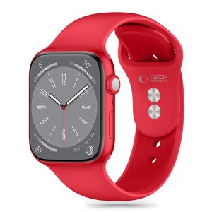 TECH-PROTECT SILICONE APPLE WATCH 6 / 7 / 8 / 9 / 10 / SE / ULTRA 1 / 2 (44 / 45 / 46 / 49 MM) RED