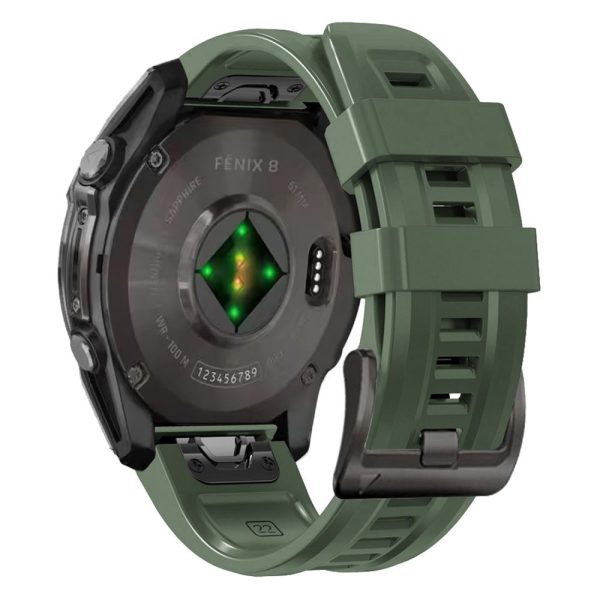 TECH-PROTECT SILICONE GARMIN FENIX 5 / 6 / 6 PRO / 7 / 8 (47 MM) / E ARMY GREEN - Image 2