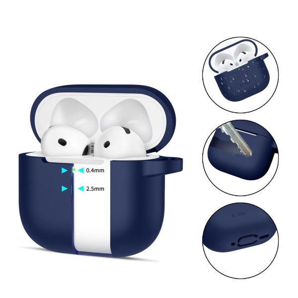 TECH-PROTECT SILICONE HOOK APPLE AIRPODS 4 NAVY BLUE - Image 2