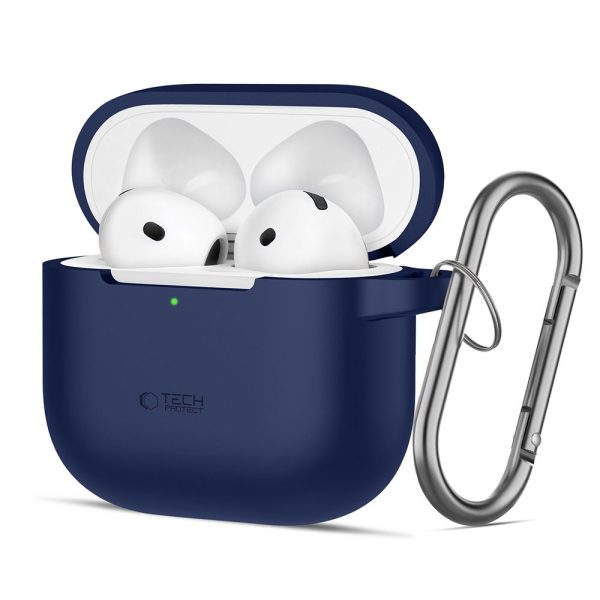 TECH-PROTECT SILICONE HOOK APPLE AIRPODS 4 NAVY BLUE