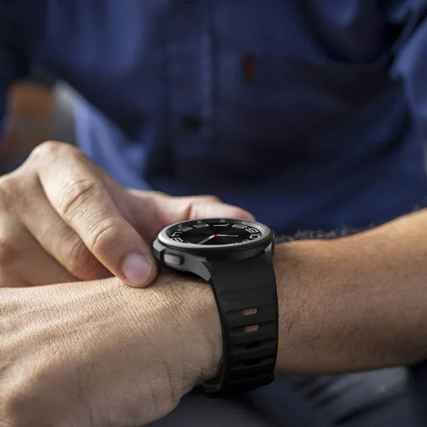 Λουράκι Samsung Galaxy Watch 4 / 5 / 6 / 7 / FE Tech-Protect Silicone Line Black - Image 4