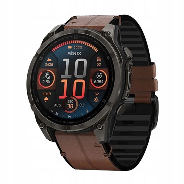 TECH-PROTECT SILICONE PU GARMIN FENIX 5 / 6 / 6 PRO / 7 / 8 (47 MM) / E BROWN - Image 4