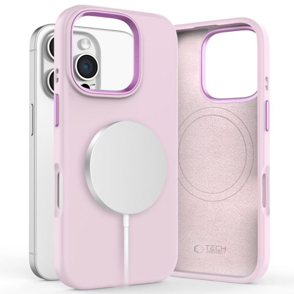 TECH-PROTECT SILICONE PURE MAGSAFE IPHONE 16 PRO PINK PEARL