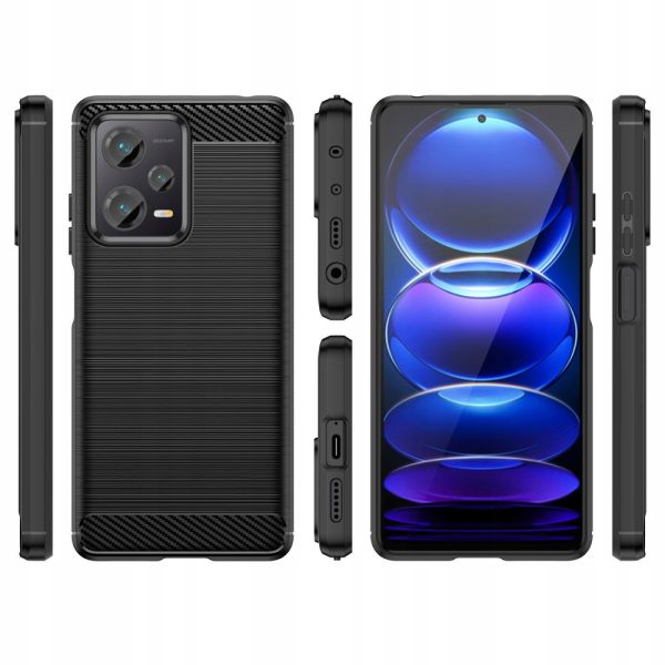 TECH-PROTECT TPUCARBON XIAOMI REDMI NOTE 12 5G / POCO X5 5G BLACK - Image 5