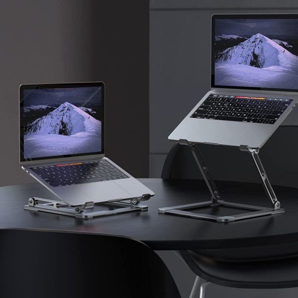 TECH-PROTECT ULS400 PRODESK UNIVERSAL LAPTOP STAND GREY - Image 5