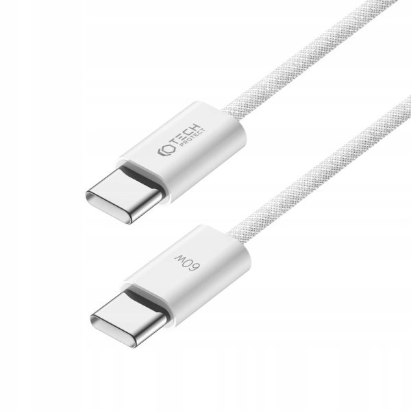 TECH-PROTECT ULTRABOOST CLASSIC TYPE-C CABLE PD60W/3A 25CM WHITE - Image 3