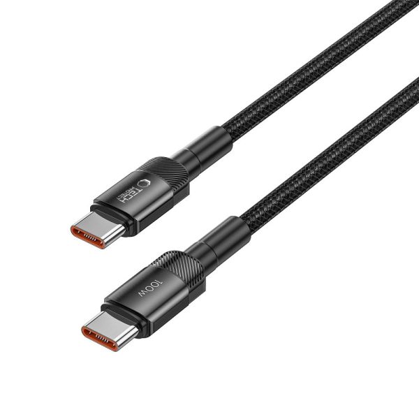 TECH-PROTECT ULTRABOOST EVO TYPE-C CABLE PD100W/5A  100CM BLACK - Image 3