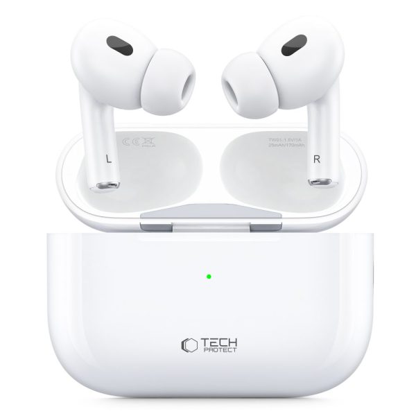 TECH-PROTECT ULTRABOOST TWS EARPHONE PRO WHITE - Image 2