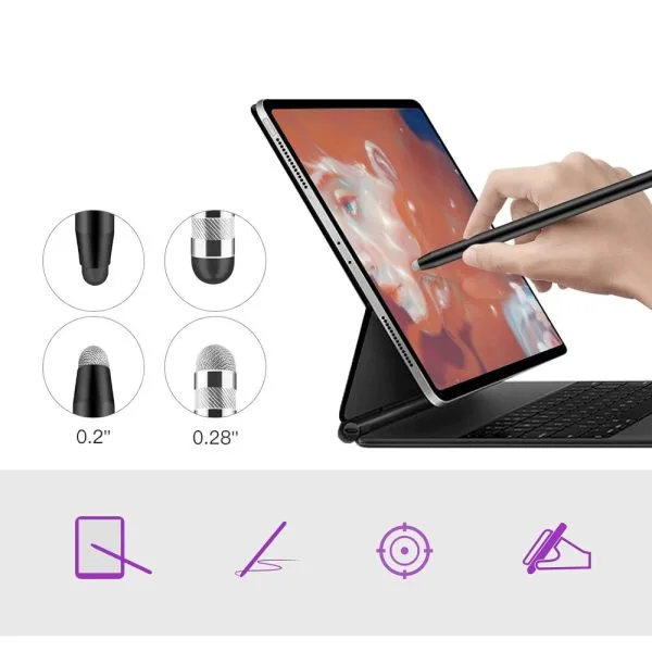 Stylus Pen Tech-Protect USP100 4-Tip Touch Pen Black - Image 5