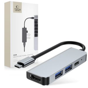 TECH-PROTECT V2-HUB ADAPTER 4IN1 GREY