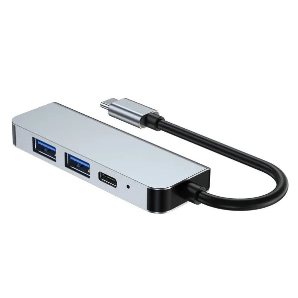 USB-C Hub Tech-Protect V2 4 σε 1 με HDMI, USB-A και USB-C PD Grey - Image 6