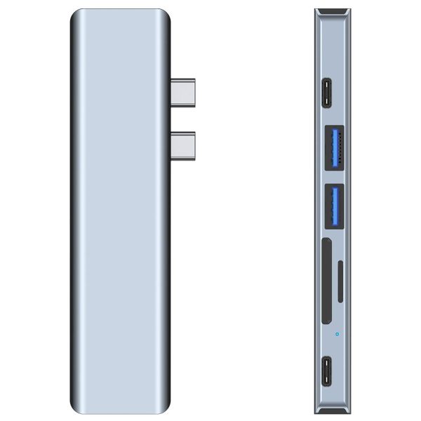 TECH-PROTECT V5-HUB ADAPTER 7IN1 GREY - Image 9