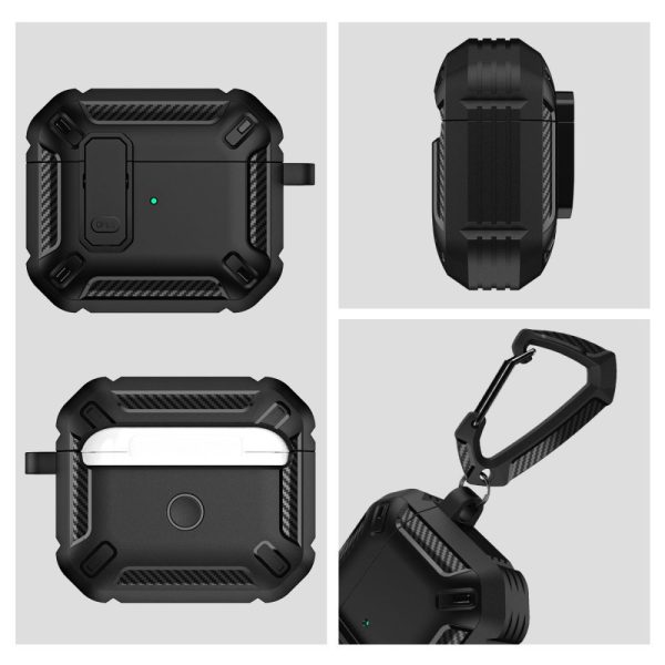 TECH-PROTECT X-CARBO APPLE AIRPODS PRO 1 / 2 BLACK - Image 6