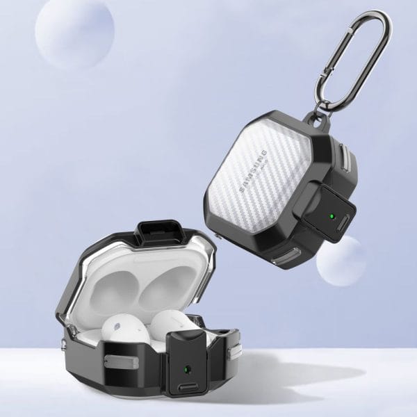 TECH-PROTECT X-CARBO SAMSUNG GALAXY BUDS FE / 2 PRO / 2 / LIVE / PRO BLACK - Image 4