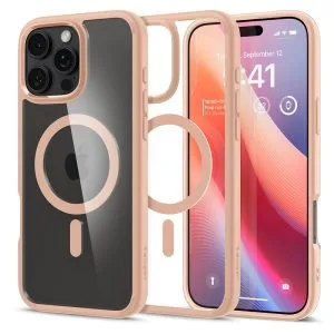Spigen Ultra Hybrid MagSafeΘήκη iPhone 16 Pro Max Spigen Ultra Hybrid MagSafe Rose Titanium