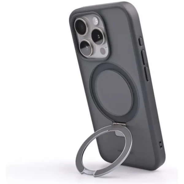 Θήκη iPhone 15 Pro Mobile Origin RingMag Black με Μαγνητικό Δαχτυλίδι - Image 9
