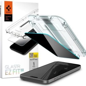 Privacy Τζάμι Προστασίας iPhone 15 Pro Spigen Glass tR EZ Fit HD 1-Pack (AGL07120)