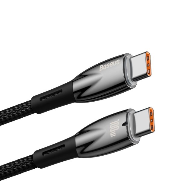 Baseus Cable Type C to Type C PD 100W Glimmer CADH000801 2m Black - Image 2