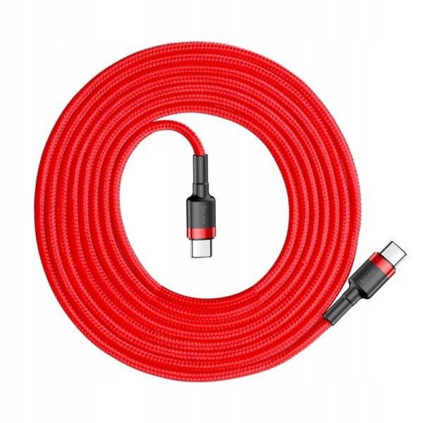 Baseus Cable  Type-C to Type-C PD QC3.0 3A 66W CATKLF-H09 2 m red - Image 6