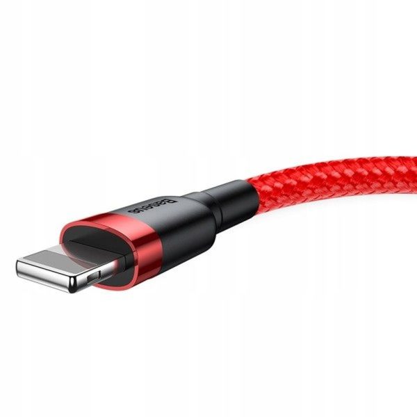 Baseus Cable USB A to Lightning 2,4A Cafule CALKLF-B09 1m Red Black - Image 6