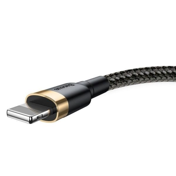 Baseus Cable USB A to Lightning 2,4A Cafule CALKLF-BV1 1m Black gold - Image 5