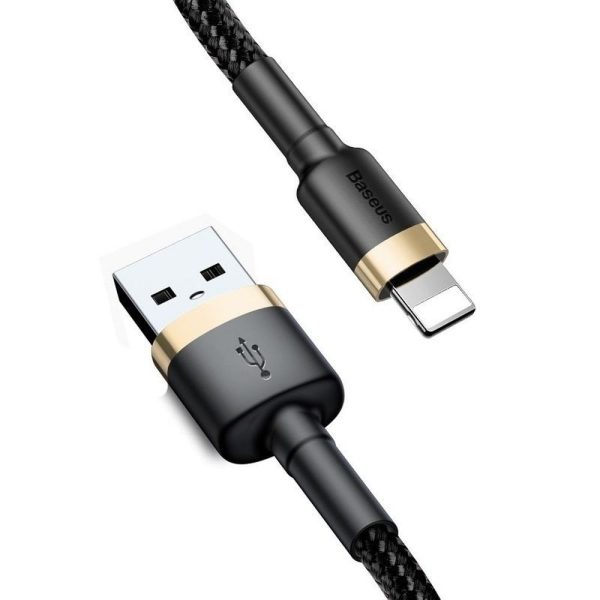 Baseus Cable USB A to Lightning 2,4A Cafule CALKLF-BV1 1m Black gold - Image 9