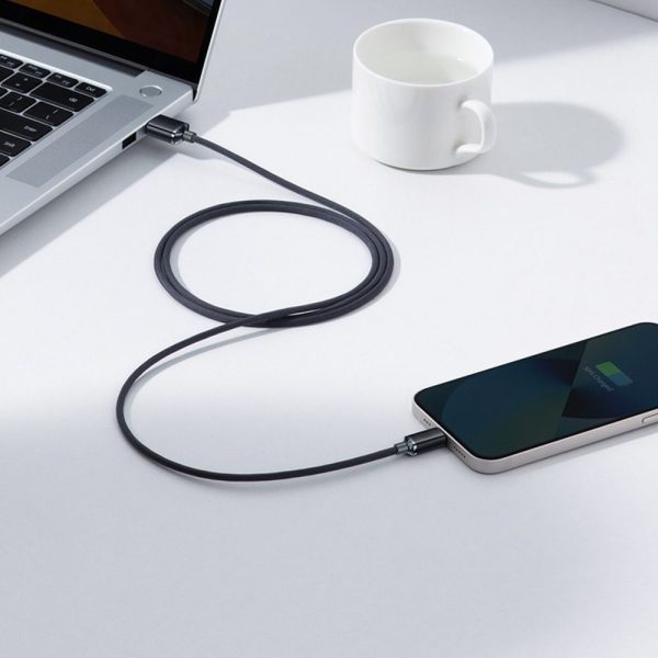 BASEUS cable USB A to Lightning 2,4A Crystal Shine CAJY000101 2 m black - Image 4