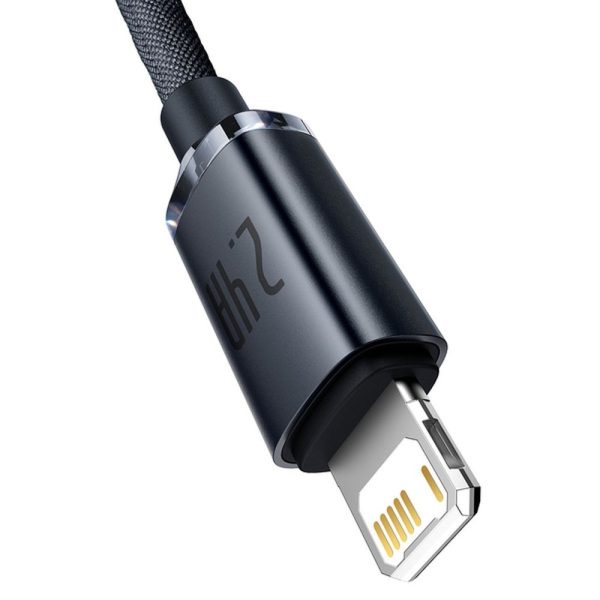 BASEUS cable USB A to Lightning 2,4A Crystal Shine CAJY000101 2 m black - Image 9
