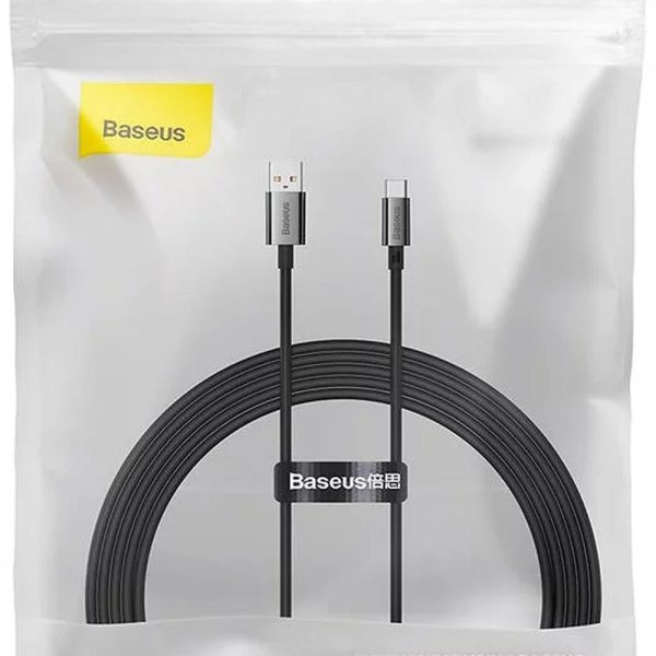 Baseus Cable USB A to Type C PD 6A 100W P10320102114-02 2m Black - Image 2