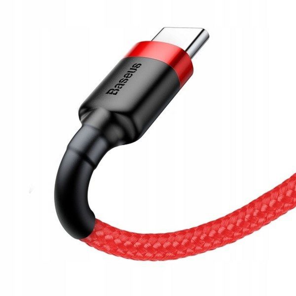 Baseus Cable USB A to Type C QC3.0 3A Cafule CATKLF-B09 0,5m Red - Image 5