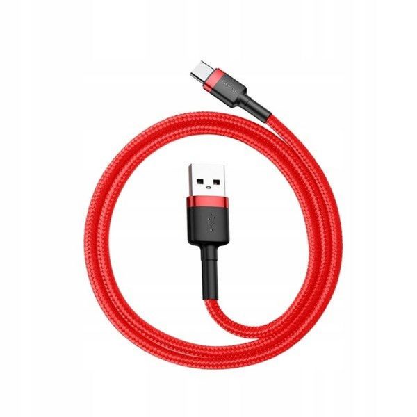 Baseus Cable USB A to Type C QC3.0 3A Cafule CATKLF-B09 0,5m Red - Image 7