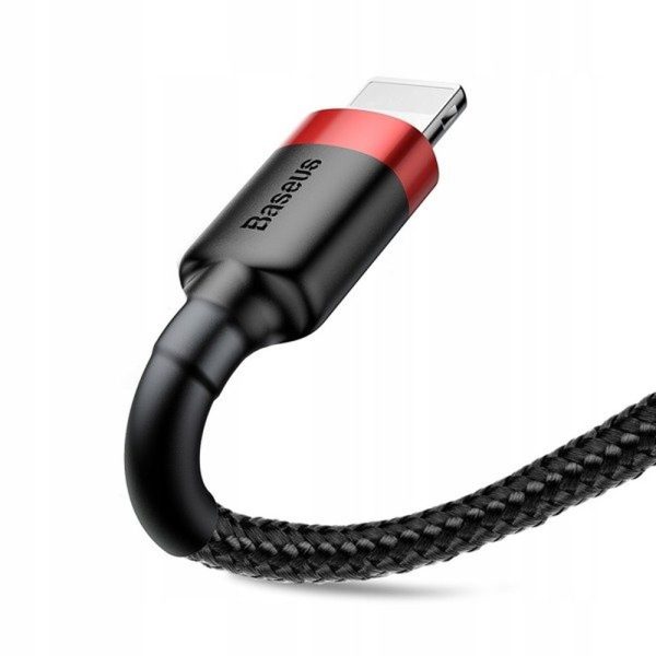 Baseus Cable USB to Apple Lightning 8-pin 2,4A Cafule CALKLF-A19 0,5m Red-Black - Image 6