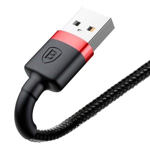 Baseus Cable USB to Apple Lightning 8-pin 2,4A Cafule CALKLF-A19 0,5m Red-Black - Image 8